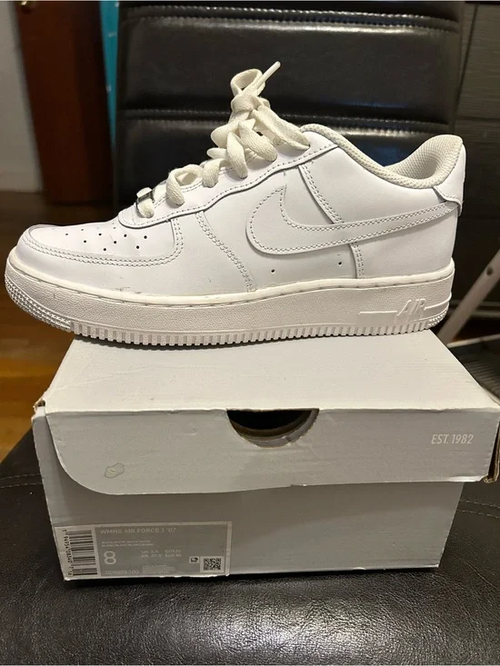 Nike White Low-Top Leather Sneakers