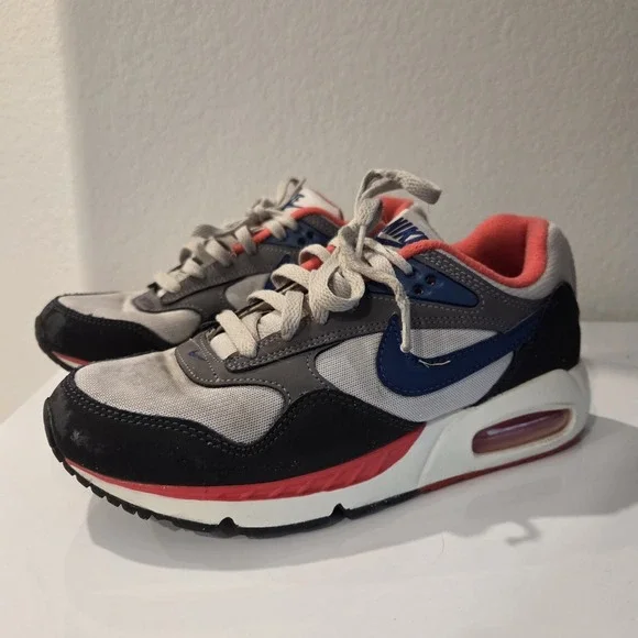 Nike Womens Air Max Correlate Gray Red Blue Sneakers Shoe Size 8