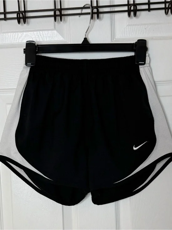 Nike Women's Black and White Running Shorts