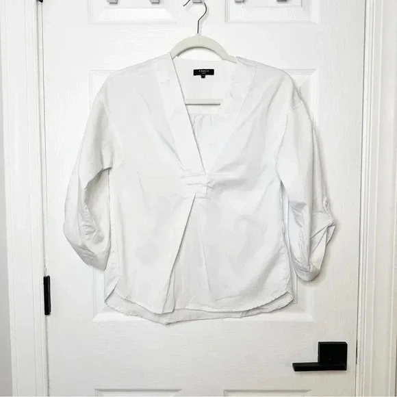 FRNCH V-Neck Pull On‎ Cotton Top Size XS