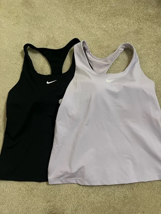 Nike Women’s Racerback Tank Tops - Black & Lavender