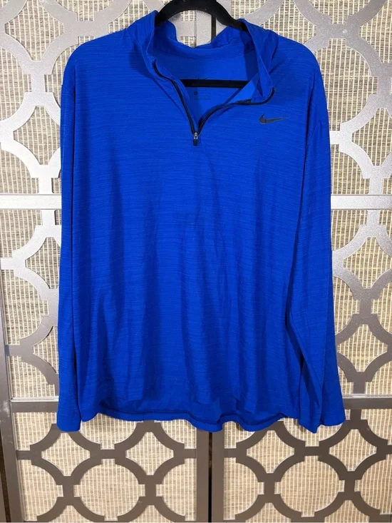 Nike Blue Half-Zip Athletic Pullover