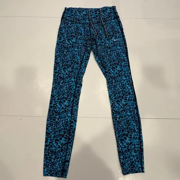 Nike Blue Cheeta Leggings