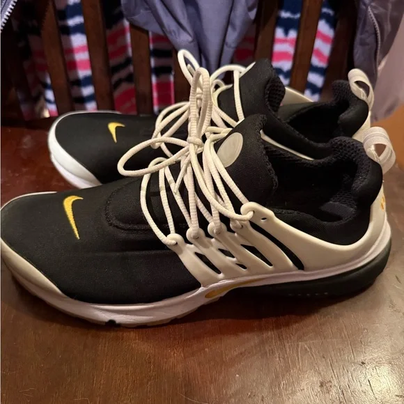 Nike Black Cream & Yellow Athletic Slip-On Sneakers