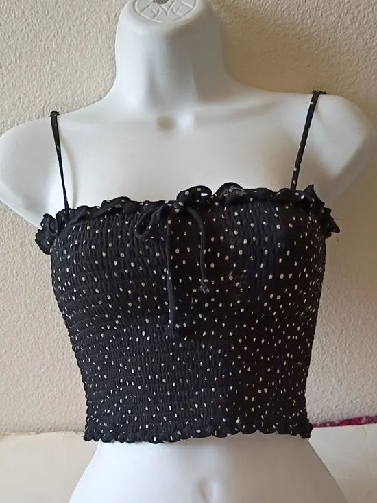 Reformation Carlotta Smocked Crop Top sz XS
