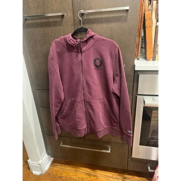 CARHARTT FORCE® DELMONT GRAPHIC‎ ZIP-FRONT HOODED SWEATSHIRT women's xxl