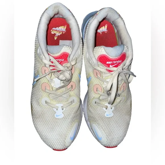 Nike renew run graffiti athletic shoes