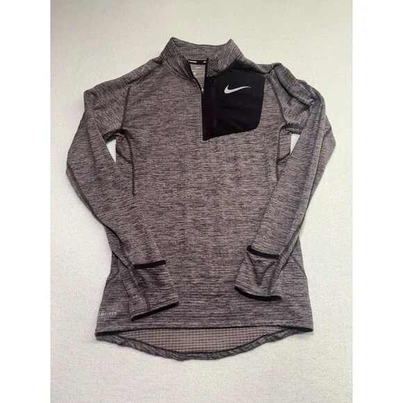 Nike Dri-FIT Top Women’s  1/4 Zip Running Pullover long sleeve-S