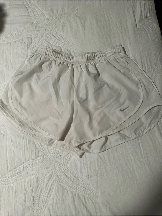 Nike Women's White Athletic Running Shorts