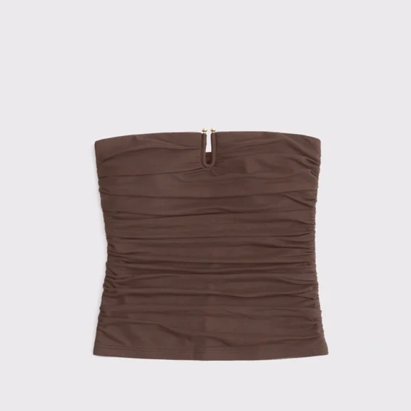 Abercrombie Bra Free Mesh Hard Wire Tube Top