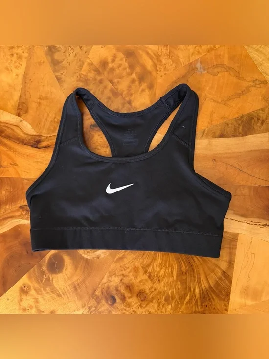 Nike Dri-FIT Small Sports Bra Racerback Black Women's Activewear Workout Top