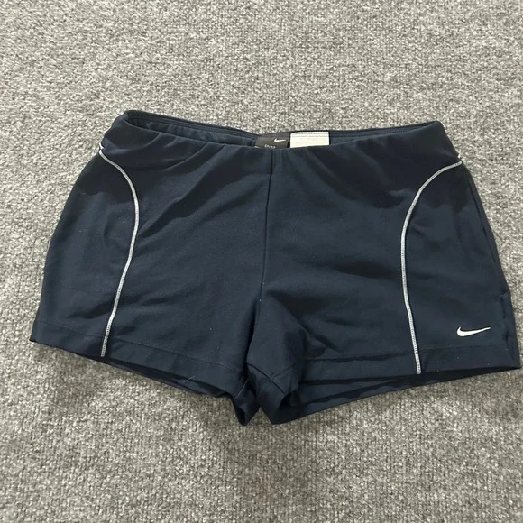 Nike Shorts Womens Size XS Navy Blue Compression Athletic Running Stretch