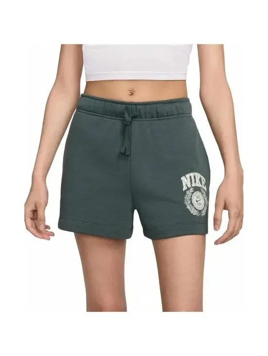 NIKE Women's Regular Fit Sweat Shorts In Green xl