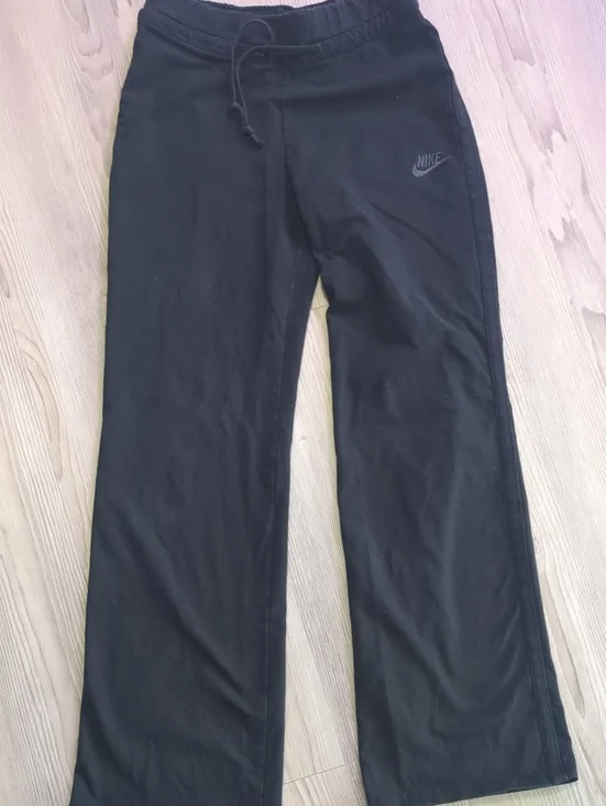 Nike Women's Core Cotton Jersey Straight Leg Pants Black 287359-010 Size M