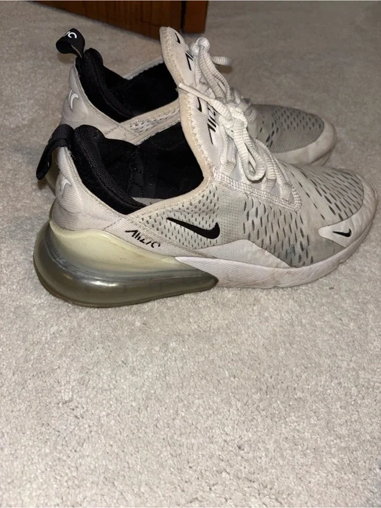 Nike Athletic Sneakers in White & Black