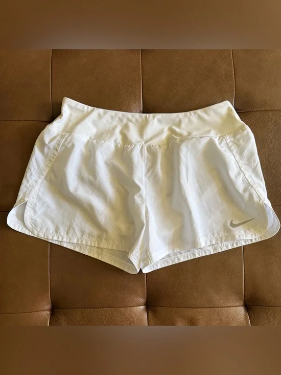 Nike Dri-Fit White Shorts Large