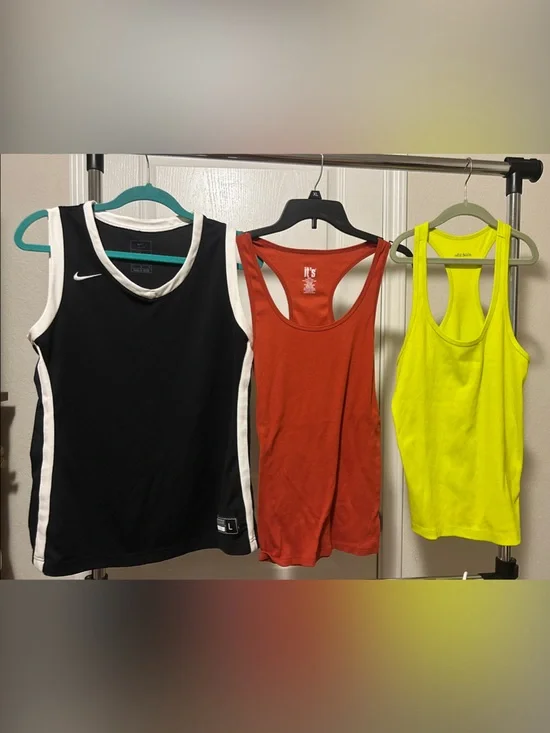 Nike Black Tank Top with White Trim