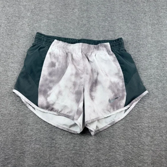 Nike‎ Running Shorts Womens XS Gray Tie Dye Dri-FIT 10k Athletic CZ9624-077