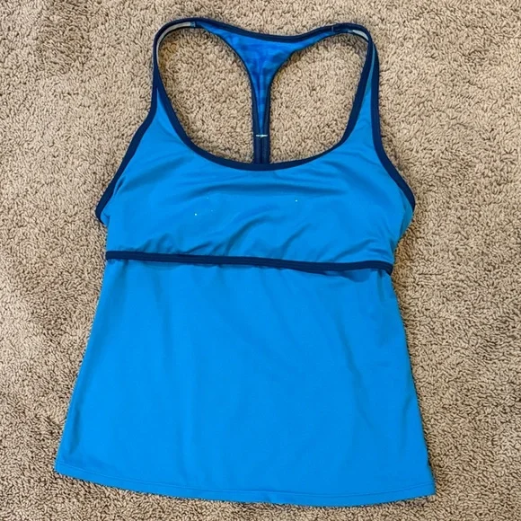 Women’s Nike Blue Tankini Racerback Top Size 8
