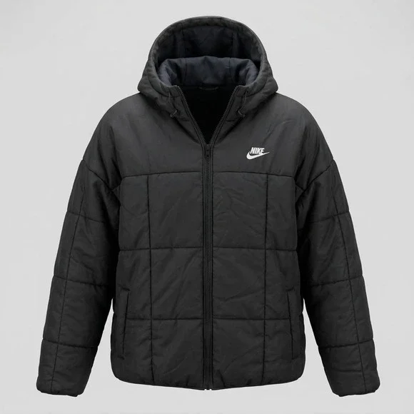 Nike Sportswear Classic Puffer Jacket Therma-FIT Loose Hooded Jacket Size  XL