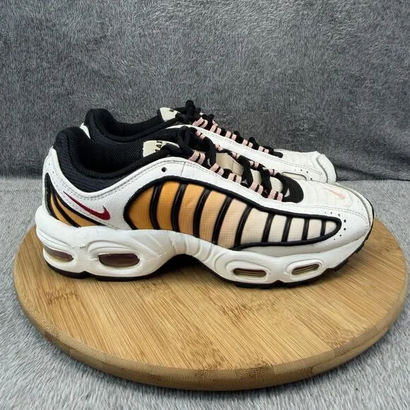 Nike Air Max Tailwind 4 Shoes Womens Size 8.5 White Orange Sneakers CJ7976-100