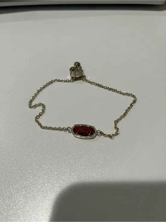Kendra Scott Adjustable Gold Chain Bracelet with Stone Accent