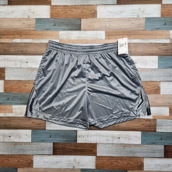 Nike Fly Crossover Women Basketball Shorts Grey Mesh DH7363-073 XXL NWT