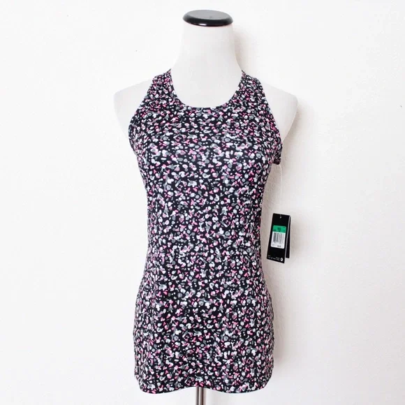 Nike Black Dotted Workout Tank Top