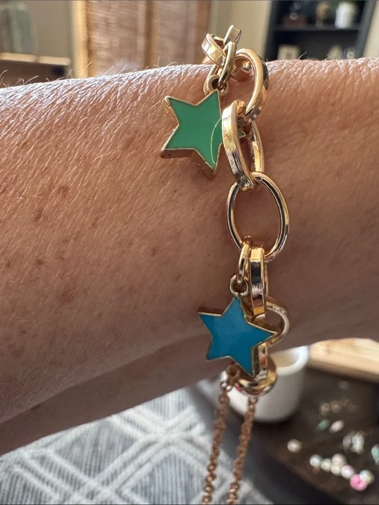 Women star charm adjustable bracelet