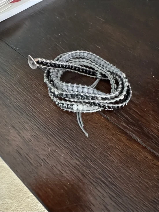 Gray Wrap Beaded Bracelet - Chan Luu