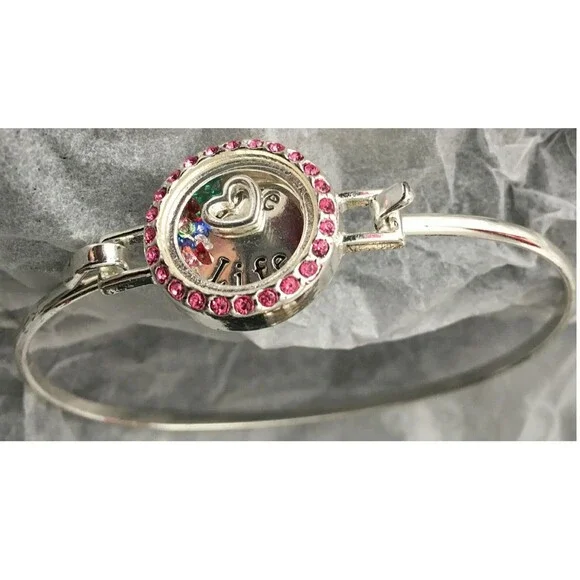 Avon Vintage Many Blessings Bangle Bracelet:  Love Life
