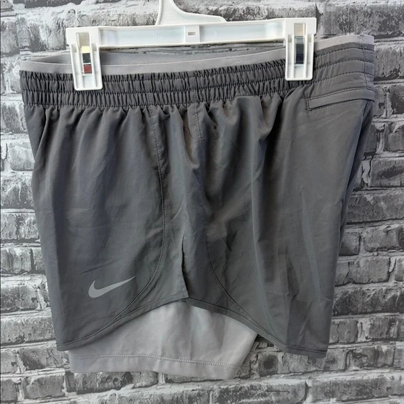 Nike‎ running Gray 2-in-1 Athletic Shorts