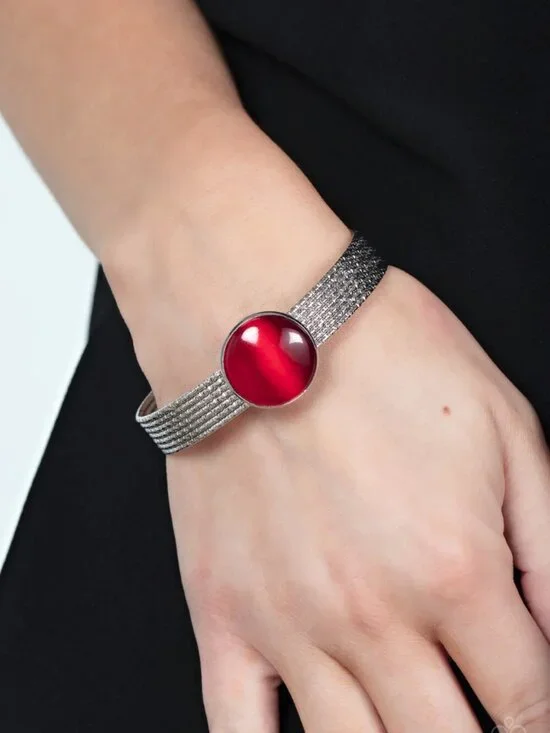 Paparazzi Jewelry Accessories - Mystical Magic - Red Bracelet - Vintage