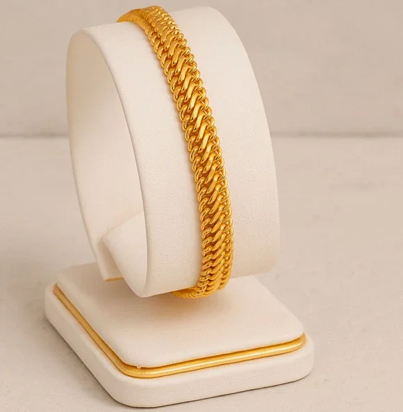 Vintage 14k Gold Double Curb Link Bracelet – 7