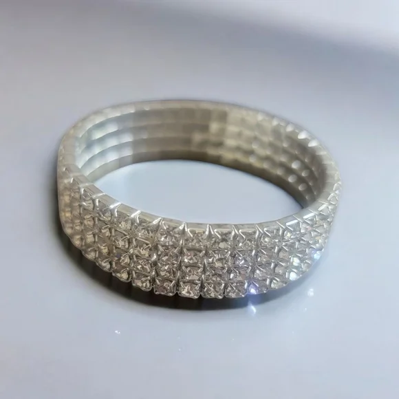 Silver Rhinestone Women's Bracelet
