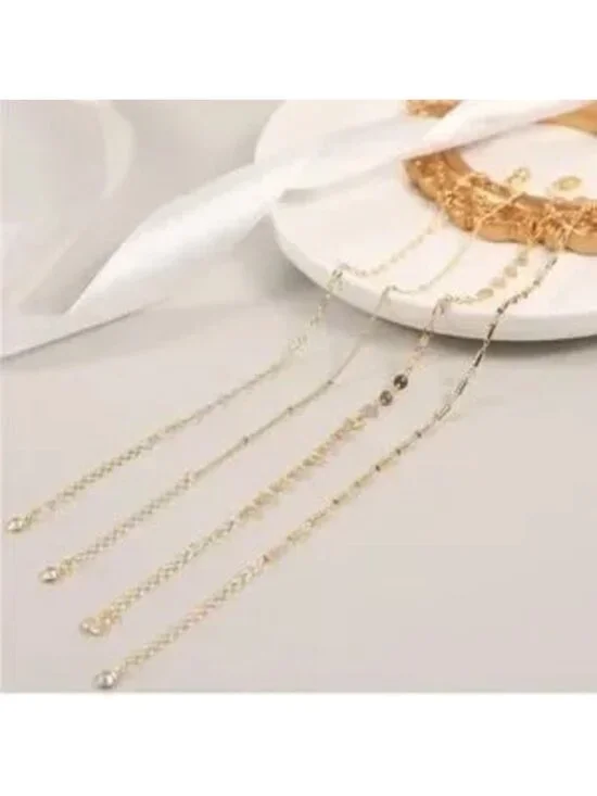 Gold 14k Gold Plated 4pc Bracelet Set