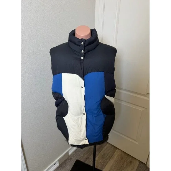 Tory Sport by Tory Burch Patchwork Compass Down Vest is a limited edition Sz XL