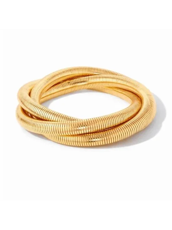 New! Classic Gold Coil Bracelet NWOT (4018)