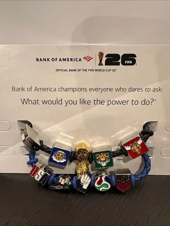 FIFA World Cup 2026 Bank of America bracelet and USA host country bracelet