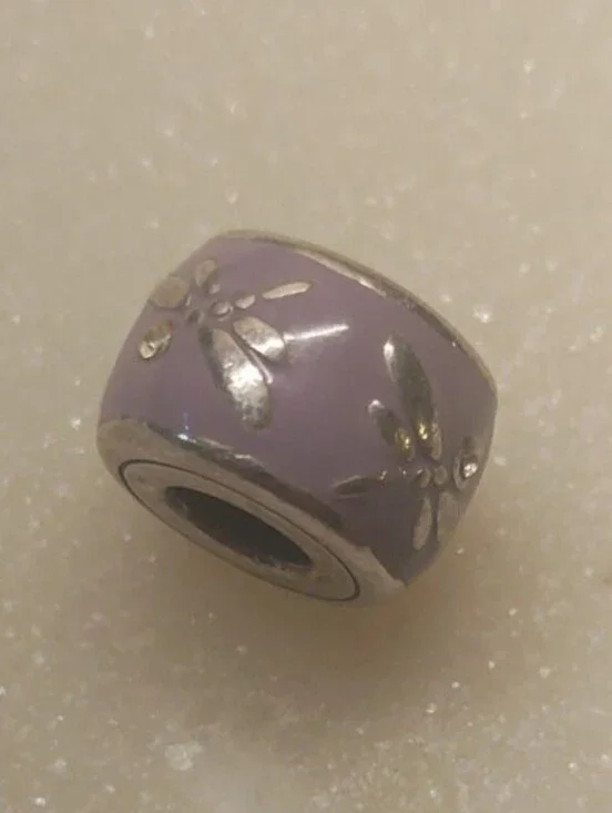Brighton Rare Dragonfly Lilac Stopper Bead