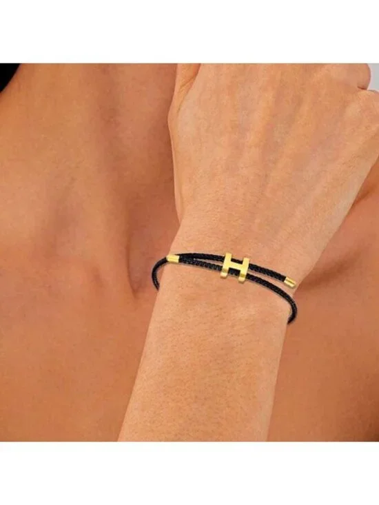 Black rope bracelet Q710