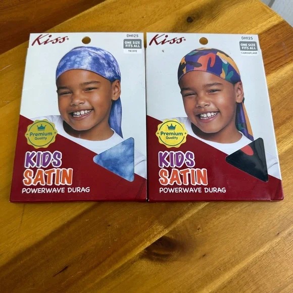 Kiss kiss satin power wave durag lot‎ of 2