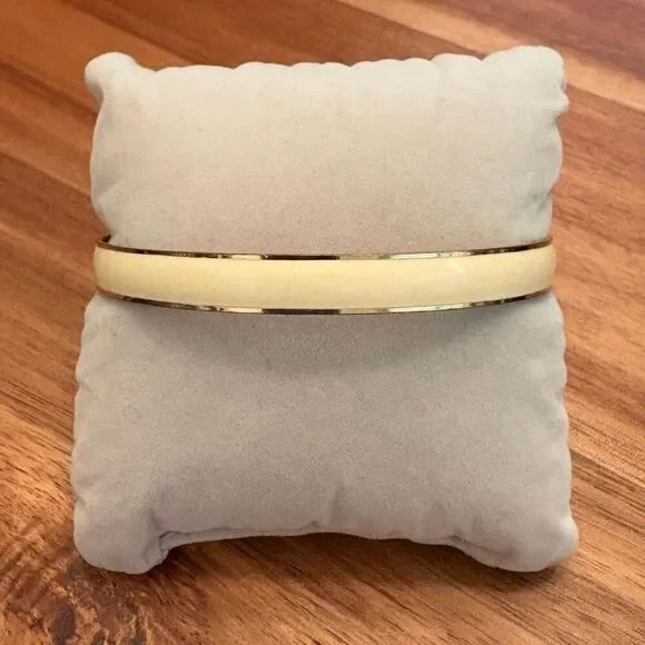 J.Crew | Cream Enamel Bangle | 2.5” Diameter