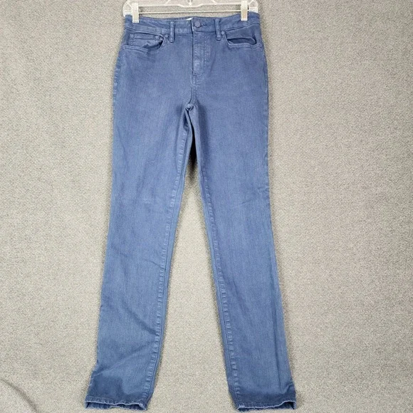 Tory Burch Straight Leg Jeans Blue Denim Womens Size 28 Style 20151209‎ Mid Rise