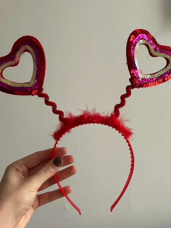 Heart Valentines Day Headband