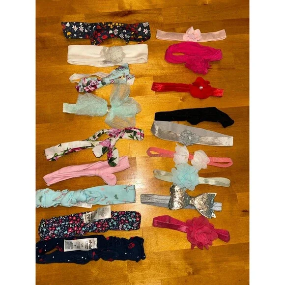 Baby Girl Head Bands Lot of 18