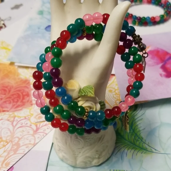 Multicolored Layered Bracelet!