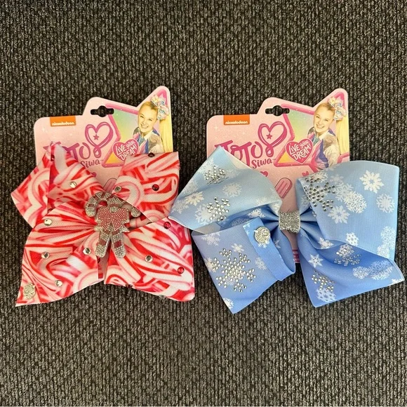 Jojo Siwa festive bows set of 2