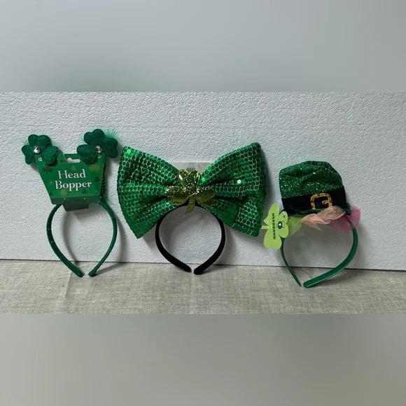 Celebrate It Green St. Patrick's Day Headbands Set