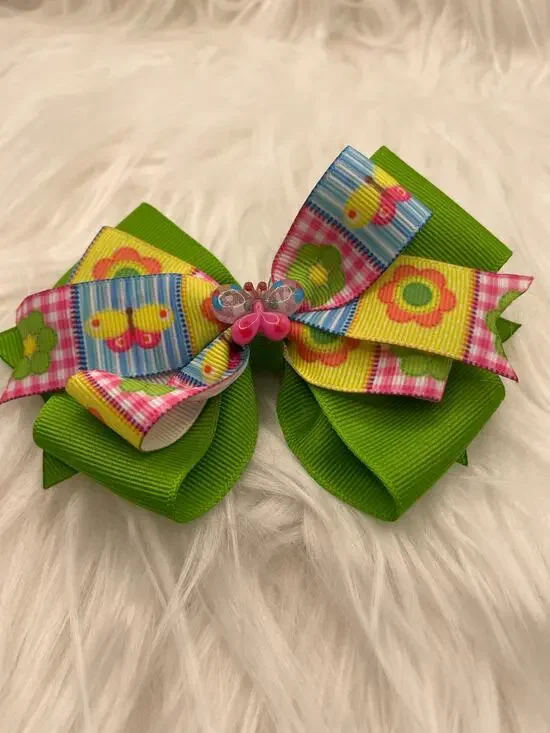🎀 Handmade Butterfly Boutique Hair Bow 🎀